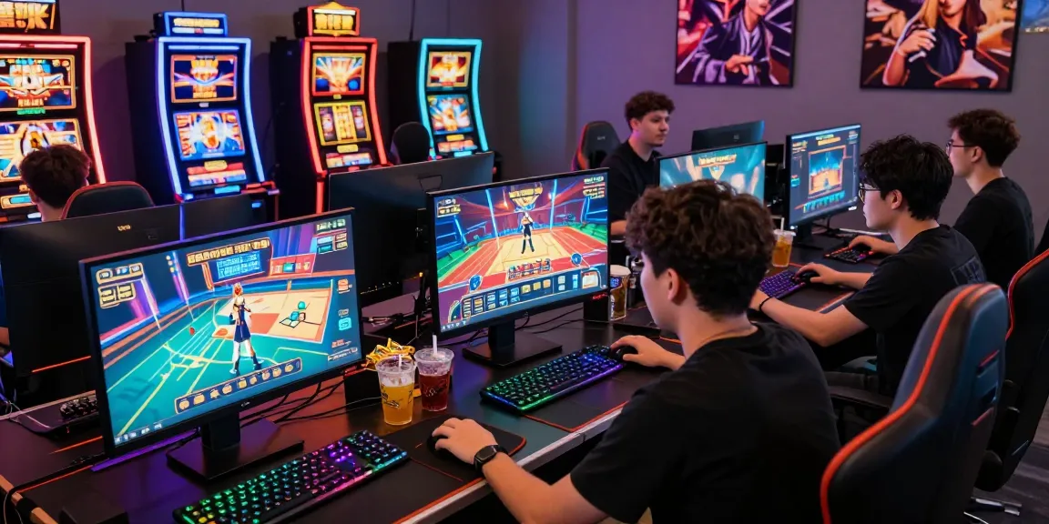 Dynamic gaming experience showcasing players enjoying games at https://rokok88alternatif.com with vibrant setups and excitement.